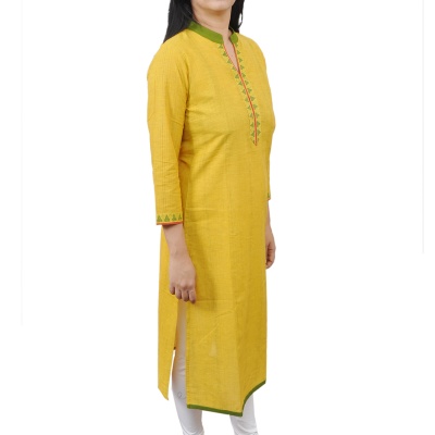Elegant Regular Wear Mangalgiri Corporate Kurta Yoke